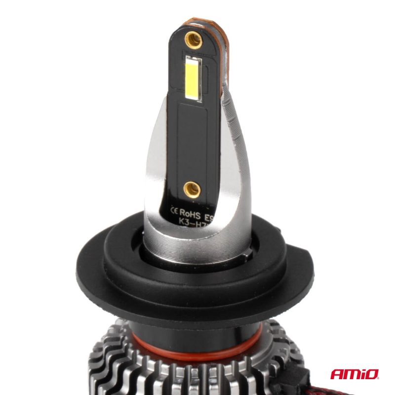LED žiarovky hlavného svietenia K3 H7 12V 6000K canbus AMIO-03683 – Obrázok 3