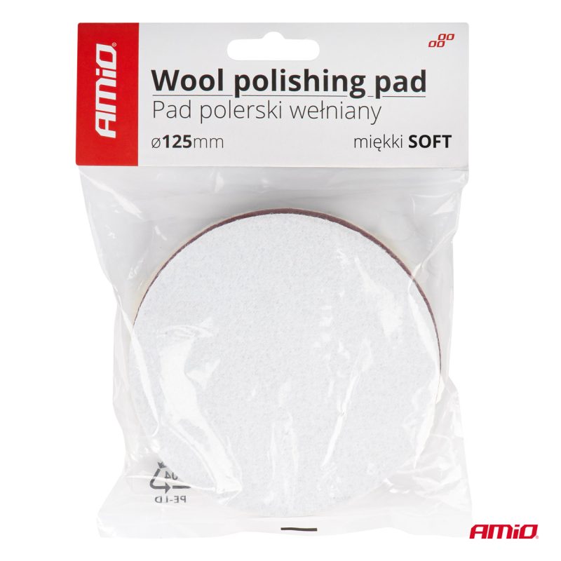Leštiaci kotúč vlnený 125mm AMiO-03704 – Obrázok 3