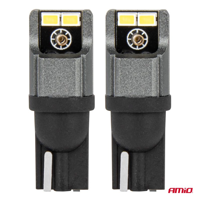LED žiarovky CANBUS 3020 4SMD T10 W5W W10W 12V/24V AMIO-03717 – Obrázok 2