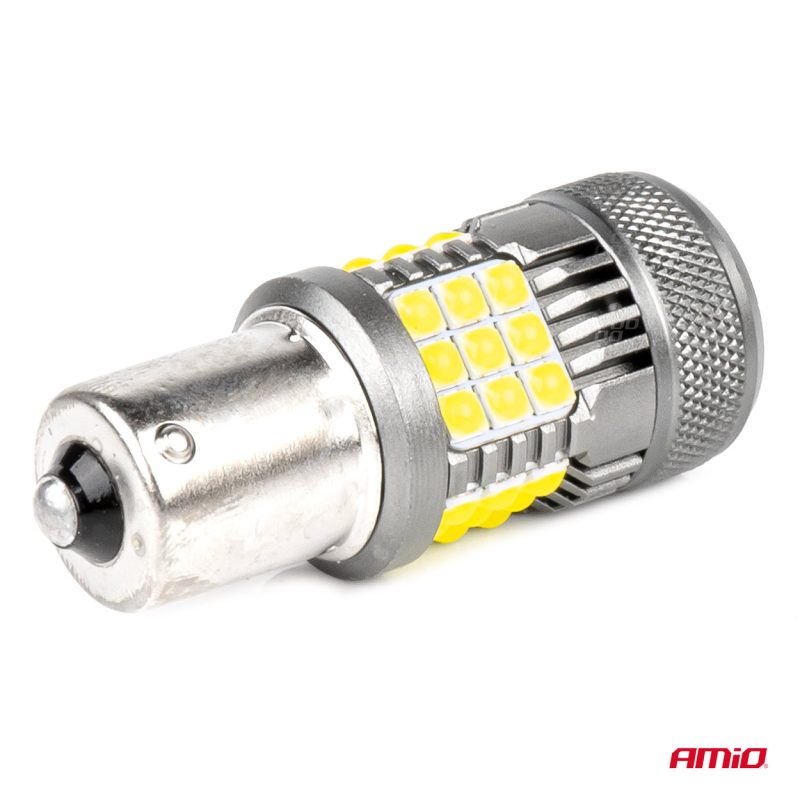 LED žiarovky CANBUS PRO series 1156 BA15S P21W R10W R5W 36x3030 SMD FAN White 12V/24V AMIO-03722 – Obrázok 4