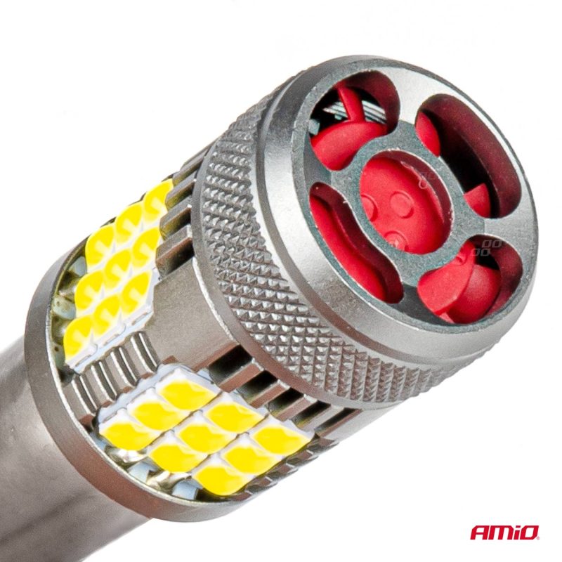 LED žiarovky CANBUS PRO series 1156 BA15S P21W R10W R5W 36x3030 SMD FAN White 12V/24V AMIO-03722 – Obrázok 5