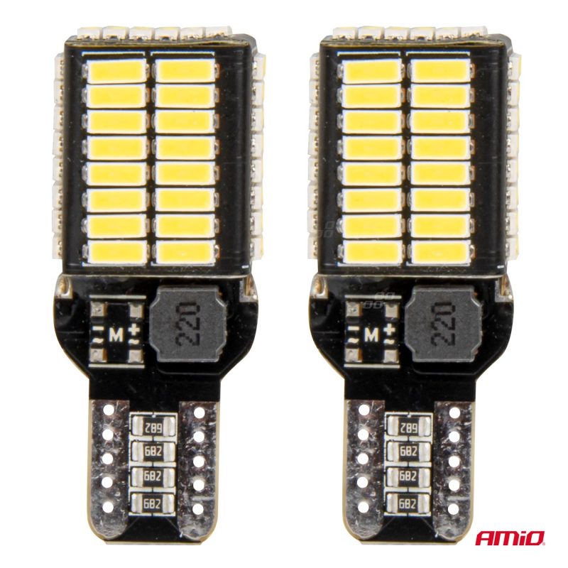 LED žiarovky CANBUS PRO series T15e W16W 54x4014 SMD White 12V/24V AMIO-03724 – Obrázok 2