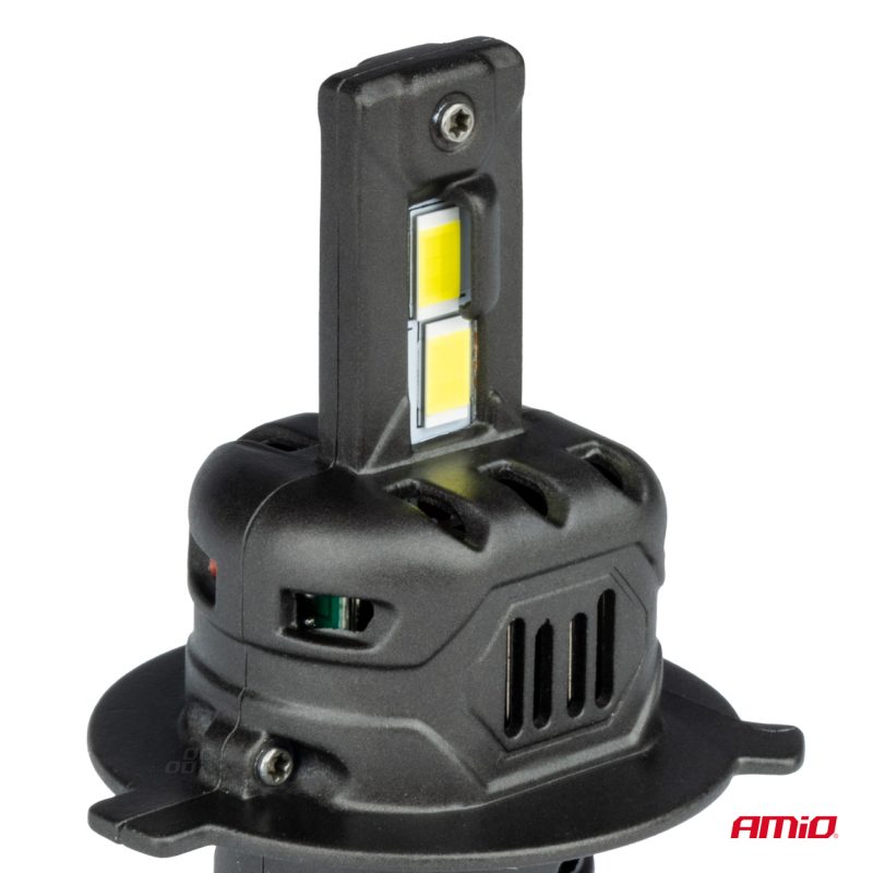 LED žiarovky X4-series AVIATOR H4/H19 6500K max 44W AMIO-03763 – Obrázok 2