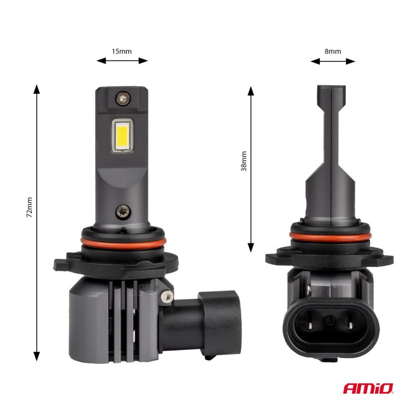 LED žiarovky X4-series AVIATOR HB4 9006 6500K max 44W AMIO-03767 – Obrázok 3