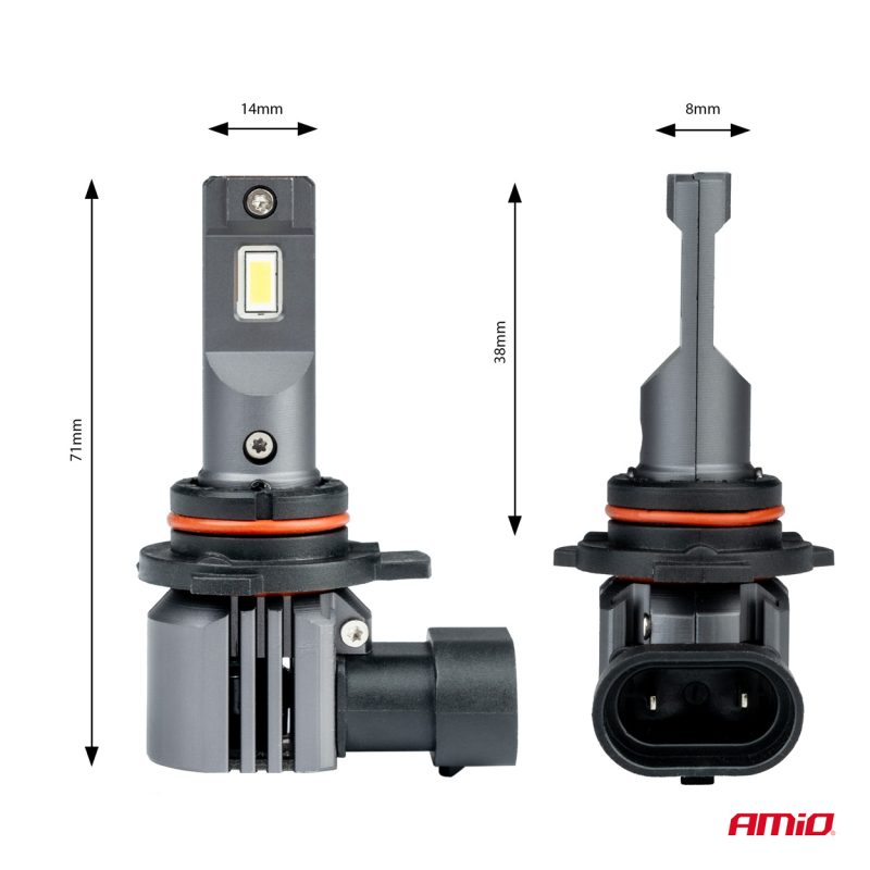 LED žiarovky X4-series AVIATOR HIR2 9012 6500K max 44W AMIO-03768 – Obrázok 3