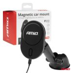 Magnetický držiak telefónu s bezdrôtovým indukčným nabíjaním My Mag 15W AMIO-03771 – Obrázok 5