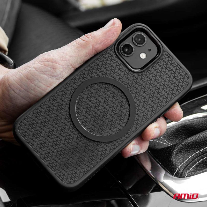 Magnetický držiak telefónu s bezdrôtovým indukčným nabíjaním My Mag 15W AMIO-03772 – Obrázok 3