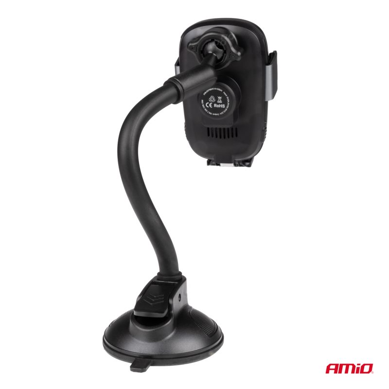 Automatický držiak telefónu s bezdrôtovým indukčným nabíjaním 15W AMIO-03780 – Obrázok 2