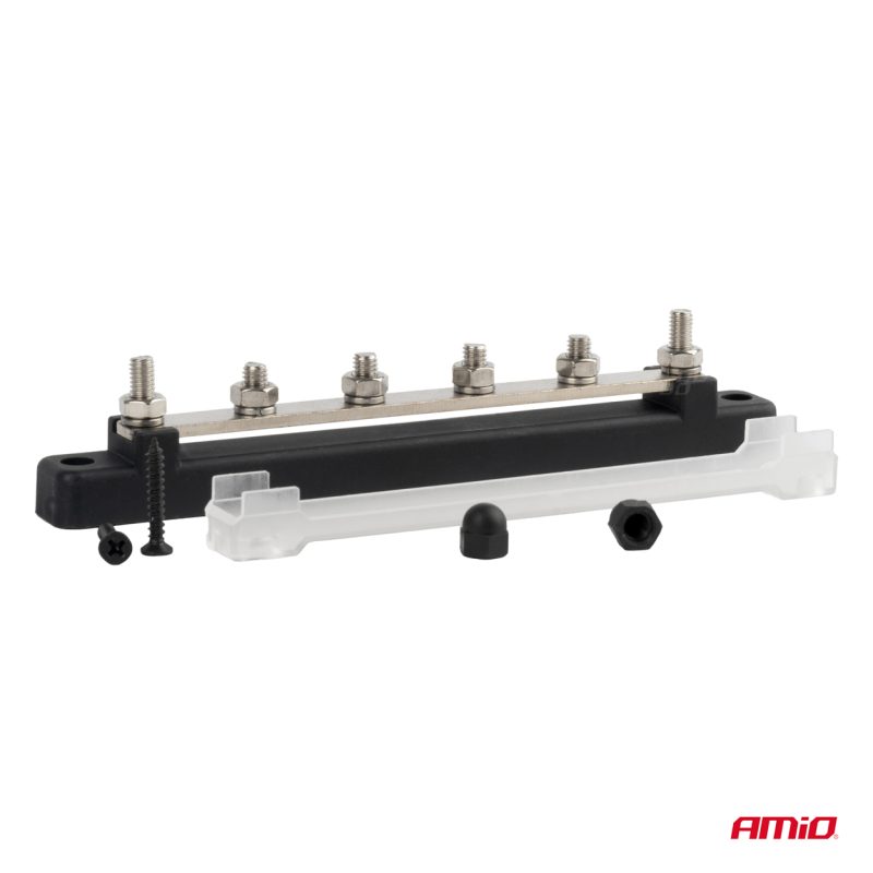 Uzemňovací blok plus prípojnica M6 12V - 48V 150A AMiO-03808 – Obrázok 3