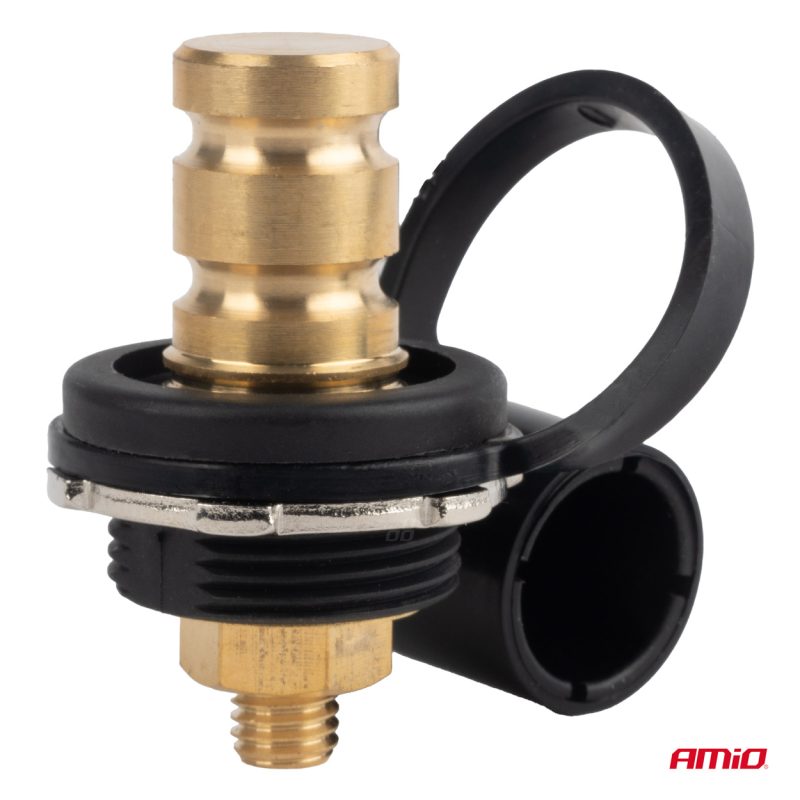 Konektor napájania batérie čierny mínus s krytkou 3/8 M10 12V 24V 48V 250A AMIO-03813 – Obrázok 3