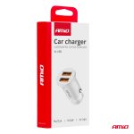 Nabíjačka do auta 2x USB-A 2.1A 12/24V AMiO-03872 – Obrázok 7