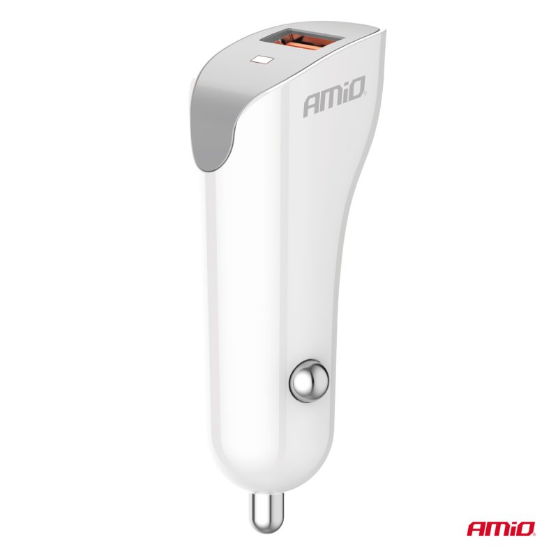 Nabíjačka do auta USB-A 2.1A 12/24V AMiO-03873 – Obrázok 2