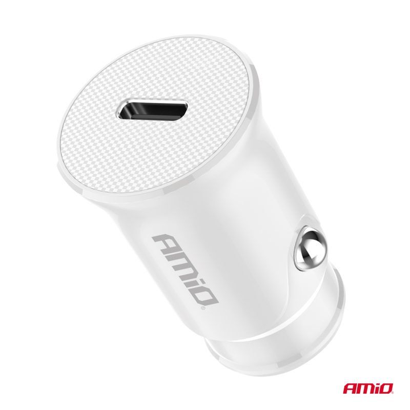 Nabíjačka do auta USB-C 20W 12/24V AMiO-03876 – Obrázok 3