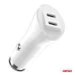 Nabíjačka do auta 2xUSB-C 40W 12/24V AMiO-03884 – Obrázok 3