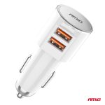 Nabíjačka do auta 2x USB-A 3.4A 12/24V AMiO-03888 – Obrázok 3