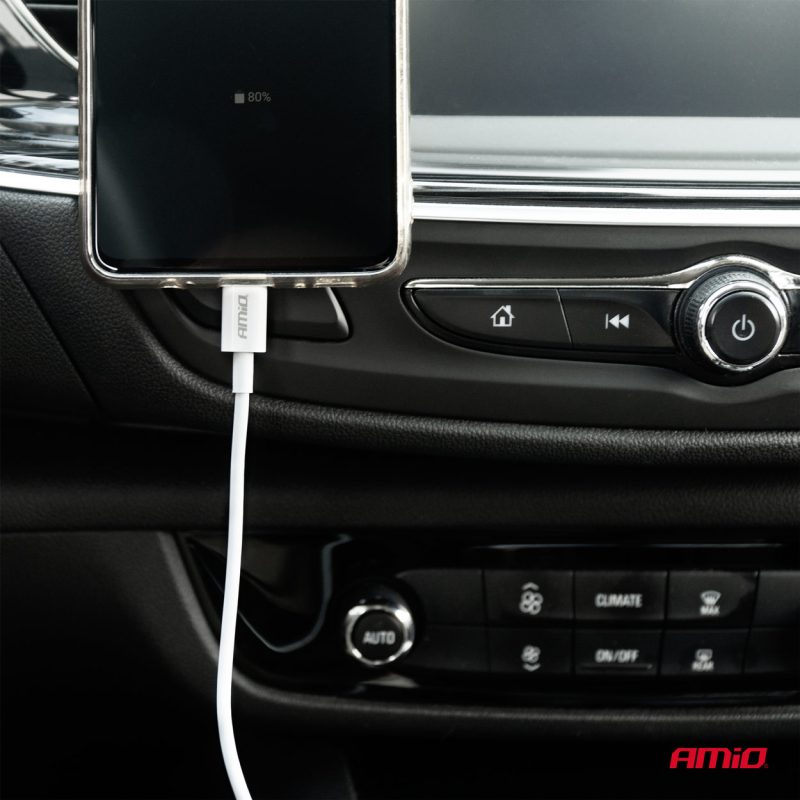 Kábel USB na USB-C 2A 100cm FullLINK AMIO-03893 – Obrázok 2