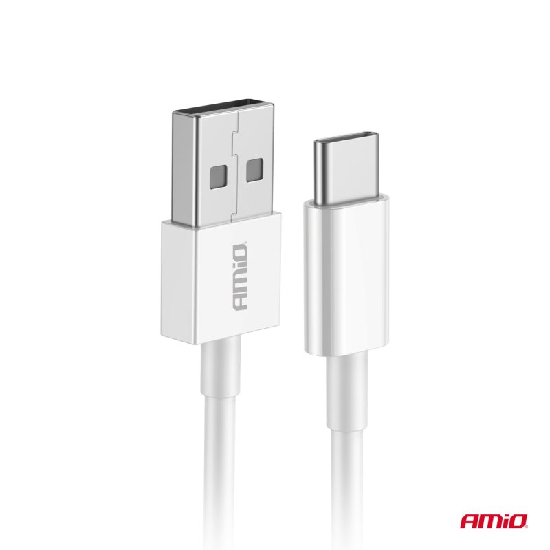 Kábel USB na USB-C 2A 100cm FullLINK AMIO-03893 – Obrázok 3