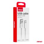 Kábel USB na USB-C 2A 100cm FullLINK AMIO-03893 – Obrázok 4