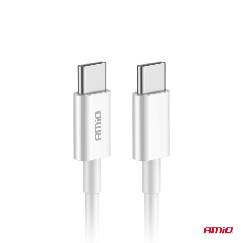 Kábel 'USB-C na USB-C 60W 200cm FullLINK AMIO-03897 – Obrázok 4