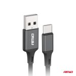 Kábel USB na USB-C 2A 100cm FullLINK AMIO-03899 – Obrázok 3