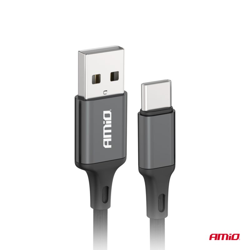 Kábel USB na USB-C 2A 200cm FullLINK AMIO-03900 – Obrázok 3