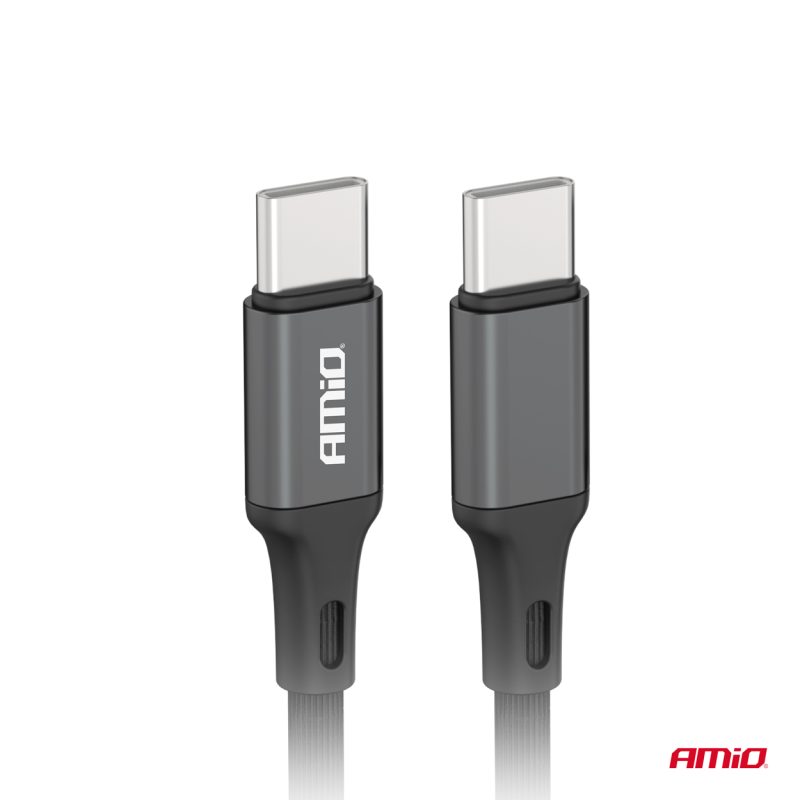 Kábel 'USB-C na USB-C 60W 100cm FullLINK AMIO-03902 – Obrázok 4