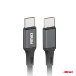 Kábel 'USB-C na USB-C 60W 200cm FullLINK AMIO-03903 – Obrázok 3
