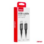 Kábel 'USB-C na Lightning 20W 100cm FullLINK AMIO-03904 – Obrázok 4