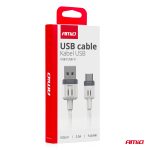 Kábel USB na USB-C 3A 100cm FullLINK AMIO-03905 – Obrázok 3