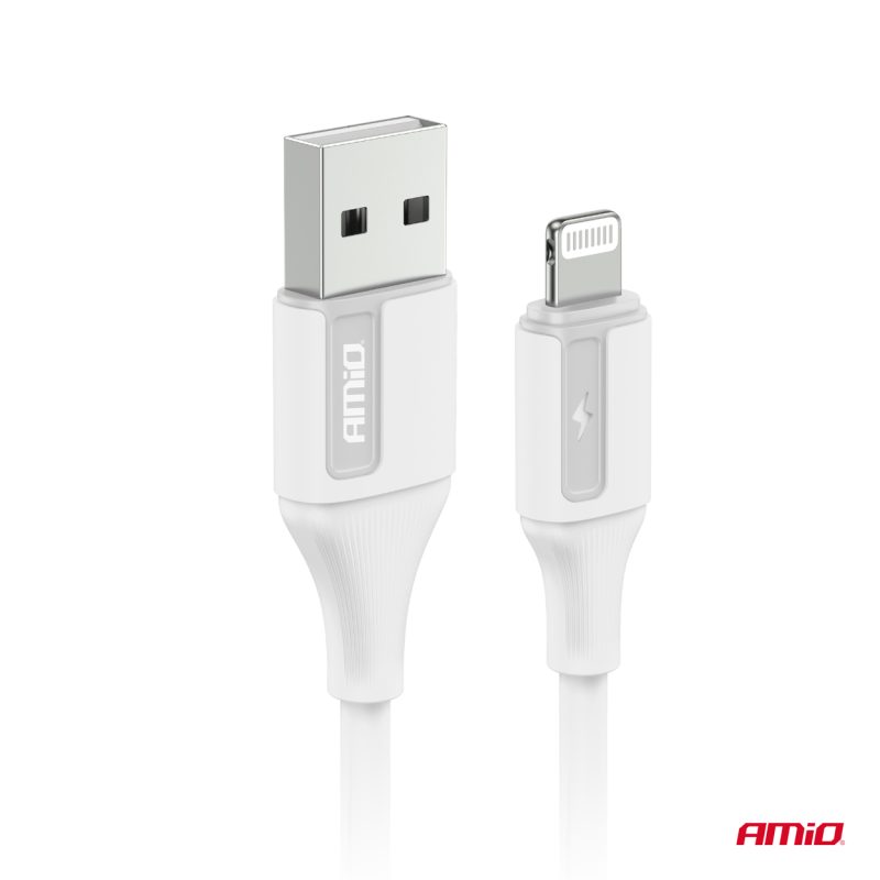 Kábel USB na Lightning 3A 100cm FullLINK AMIO-03919 – Obrázok 2