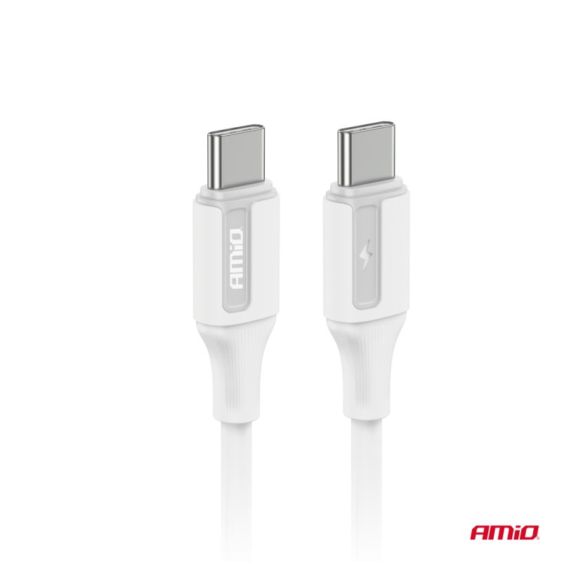 Kábel 'USB-C na USB-C 60W 100cm FullLINK AMIO-03920 – Obrázok 4
