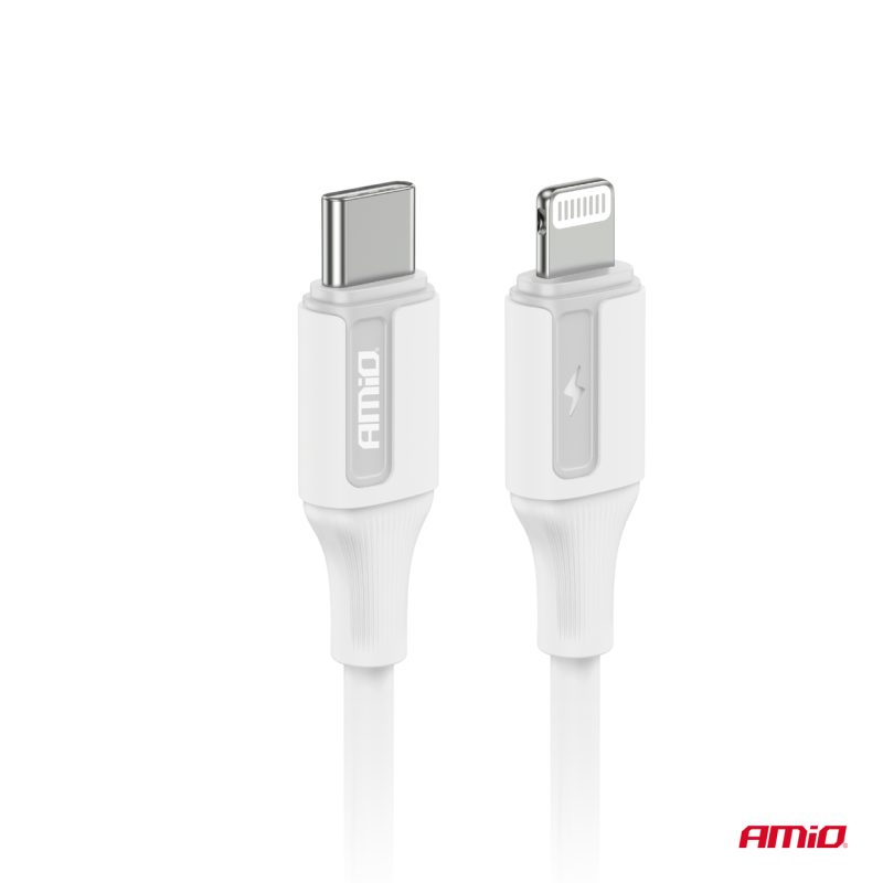 Kábel 'USB-C na Lightning 20W 100cm FullLINK AMIO-03922 – Obrázok 3