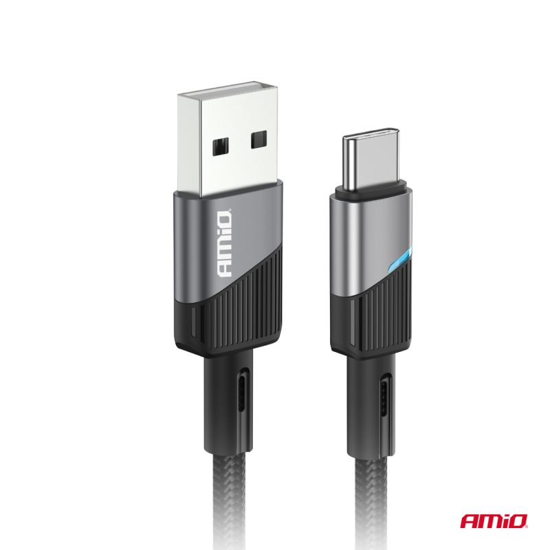 Kábel USB na USB-C 3A 100cm FullLINK AMIO-03923 – Obrázok 3