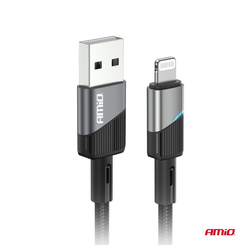 Kábel USB na Lightning 3A 100cm FullLINK AMIO-03925 – Obrázok 3
