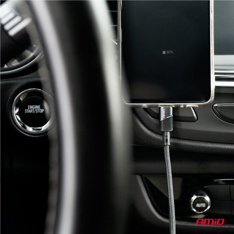 Kábel 'USB-C na USB-C 60W 100cm FullLINK AMIO-03926 – Obrázok 2
