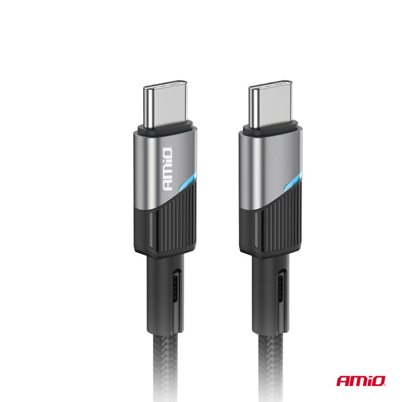 Kábel 'USB-C na USB-C 60W 100cm FullLINK AMIO-03926 – Obrázok 3