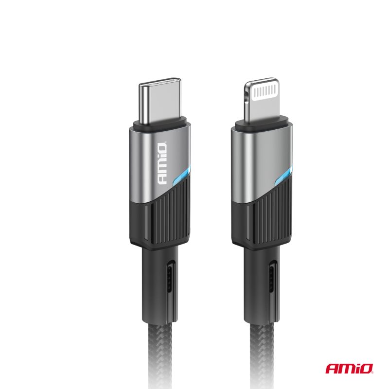 Kábel 'USB-C na Lightning 20W 100cm FullLINK AMIO-03928 – Obrázok 3