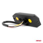 Výstražné osvetlenie oranžové 4x3W LED R65 R10 12/24V IP6K9K AMIO-03929 – Obrázok 3