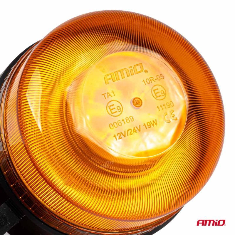 Bezdrôtové výstražné LED svietidlo s diaľkovým ovládaním R65 R10 12/24V AMIO-03932 – Obrázok 3