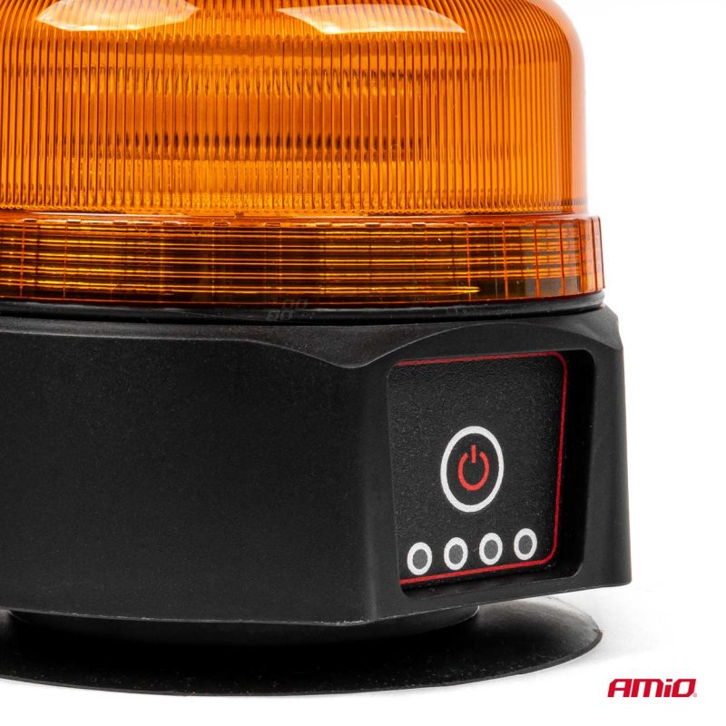 Bezdrôtové výstražné LED svietidlo s diaľkovým ovládaním R65 R10 12/24V AMIO-03932 – Obrázok 5