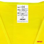 Reflexná vesta XL žltá s certifikátom AMiO-03934 – Obrázok 4