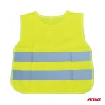 Reflexná vesta detská žltá AMiO-03936 – Obrázok 2