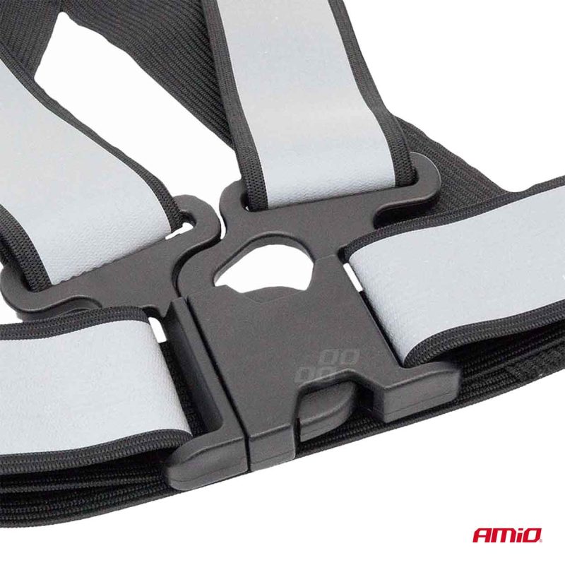 Reflexné traky, čierne univerzálne AMiO-03938 – Obrázok 2