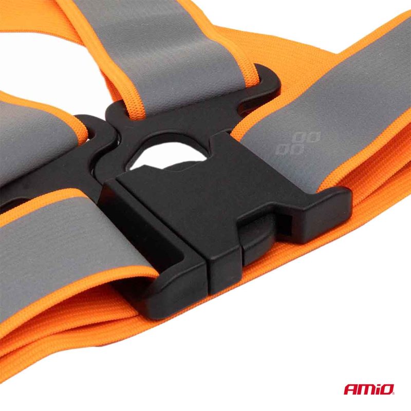 Reflexné traky, oranžové univerzálne AMiO-03939 – Obrázok 3