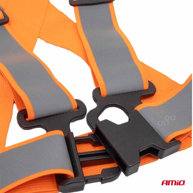 Reflexné traky, oranžové univerzálne AMiO-03939 – Obrázok 4