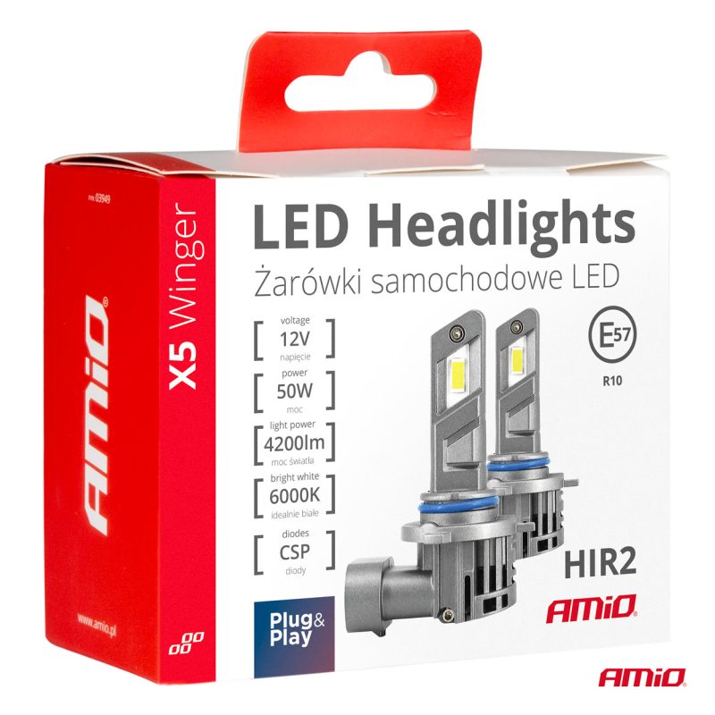 LED žiarovky X5-series WINGER HIR2 6000K max 50W AMIO-03950 – Obrázok 6