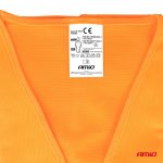 Reflexná vesta XXXL oranžová s certifikátom AMiO-03986 – Obrázok 4