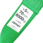 Ťažný popruh 8000kg 70mm 5m zakončenie Hák+Hák AMIO-03993 – Obrázok 2