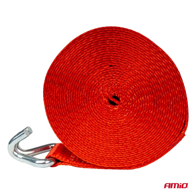 Dopravný pás s hákom ERGO 5000 kg 9,60m 50mm 5T AMIO-03998 – Obrázok 2