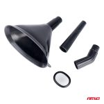 Plastový univerzálny lievik so sitkom 3-dielny eliptický 14 cm AMIO-04037 – Obrázok 4